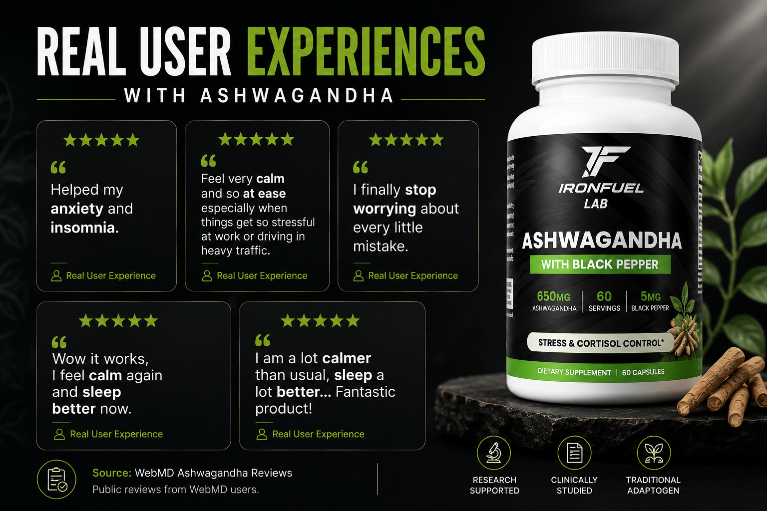 IronFuel Lab ZenFuel daily stress support lifestyle visual